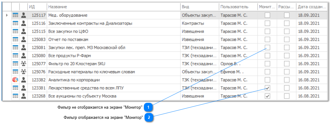 4.6. Как добавить фильтр в мониторинг