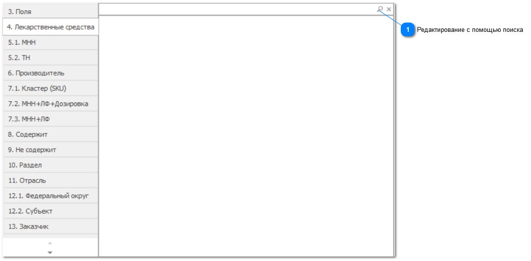 4.3.5. Редактирование "Лекартсвенные средства"